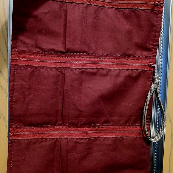 New Southwestern Western Canvas Clutch Travel Hanging makeup bag Wine Wristlet - Picture 5 of 8